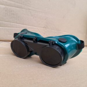 Welding goggles with flap