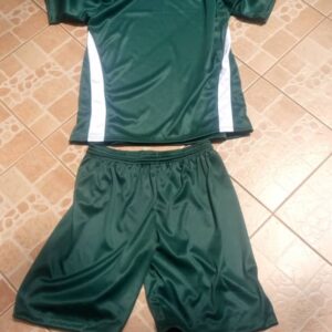 Green sports uniforms