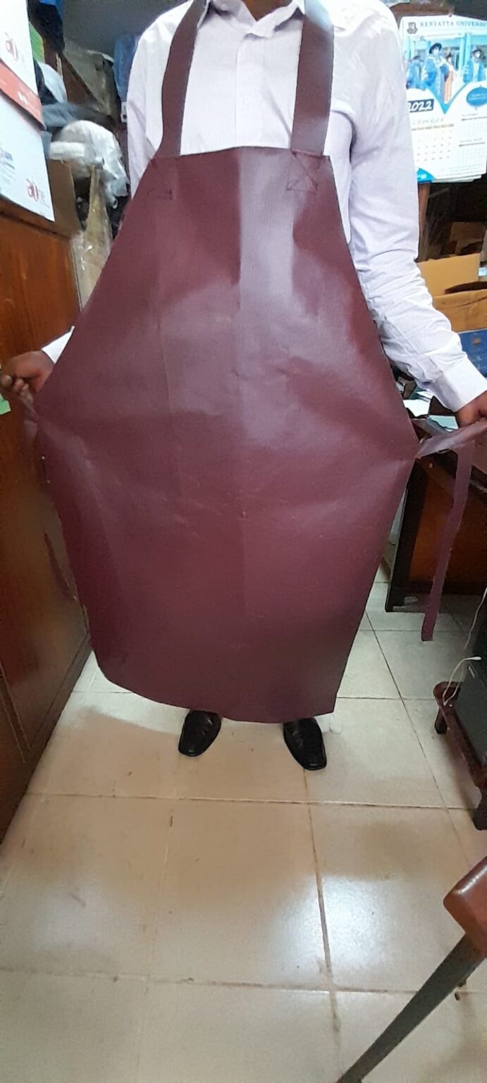 Maroon pvc apron - Tekiria General Suppliers LTD