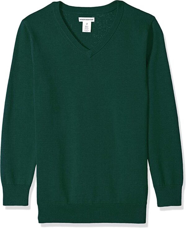 Green school sweater