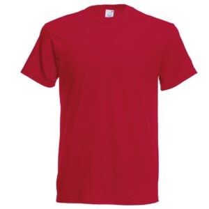Red round neck t-shirt