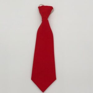 Red school tie