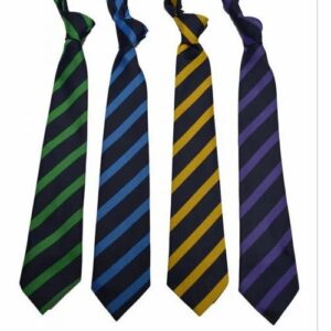 School tie with stripes