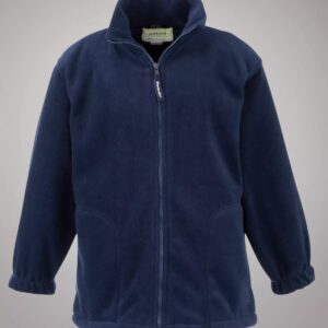 Navy blue school fleece jacket