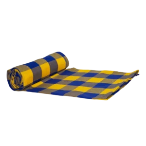 yellow blue maasai shuka
