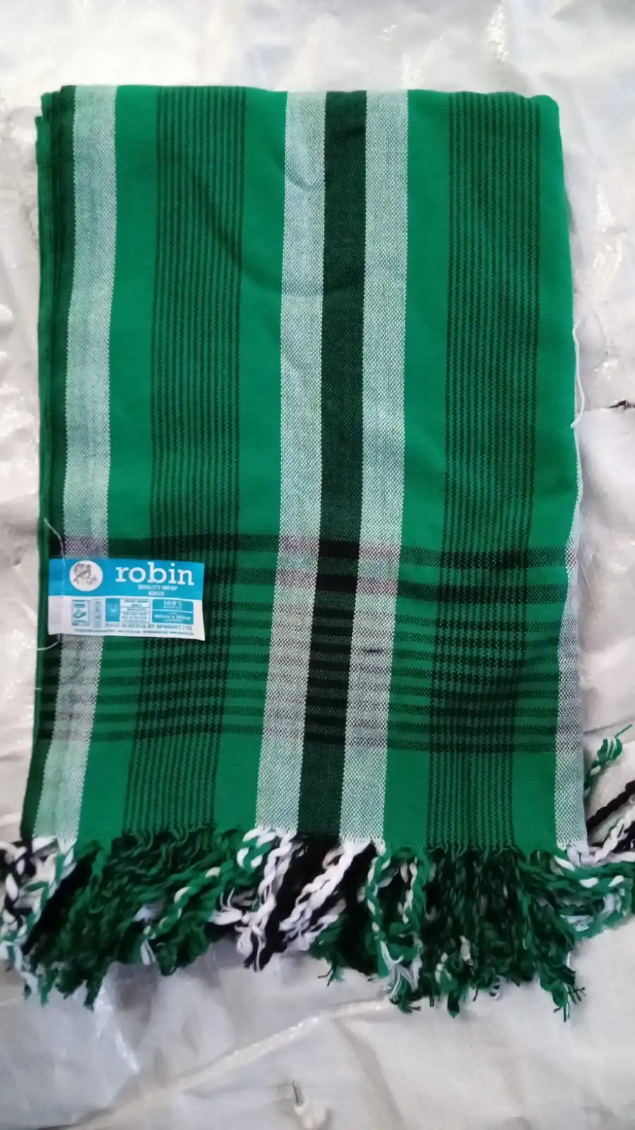 Green Striped Kikoy