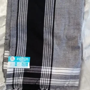 Grey and Black Striped Kikoy