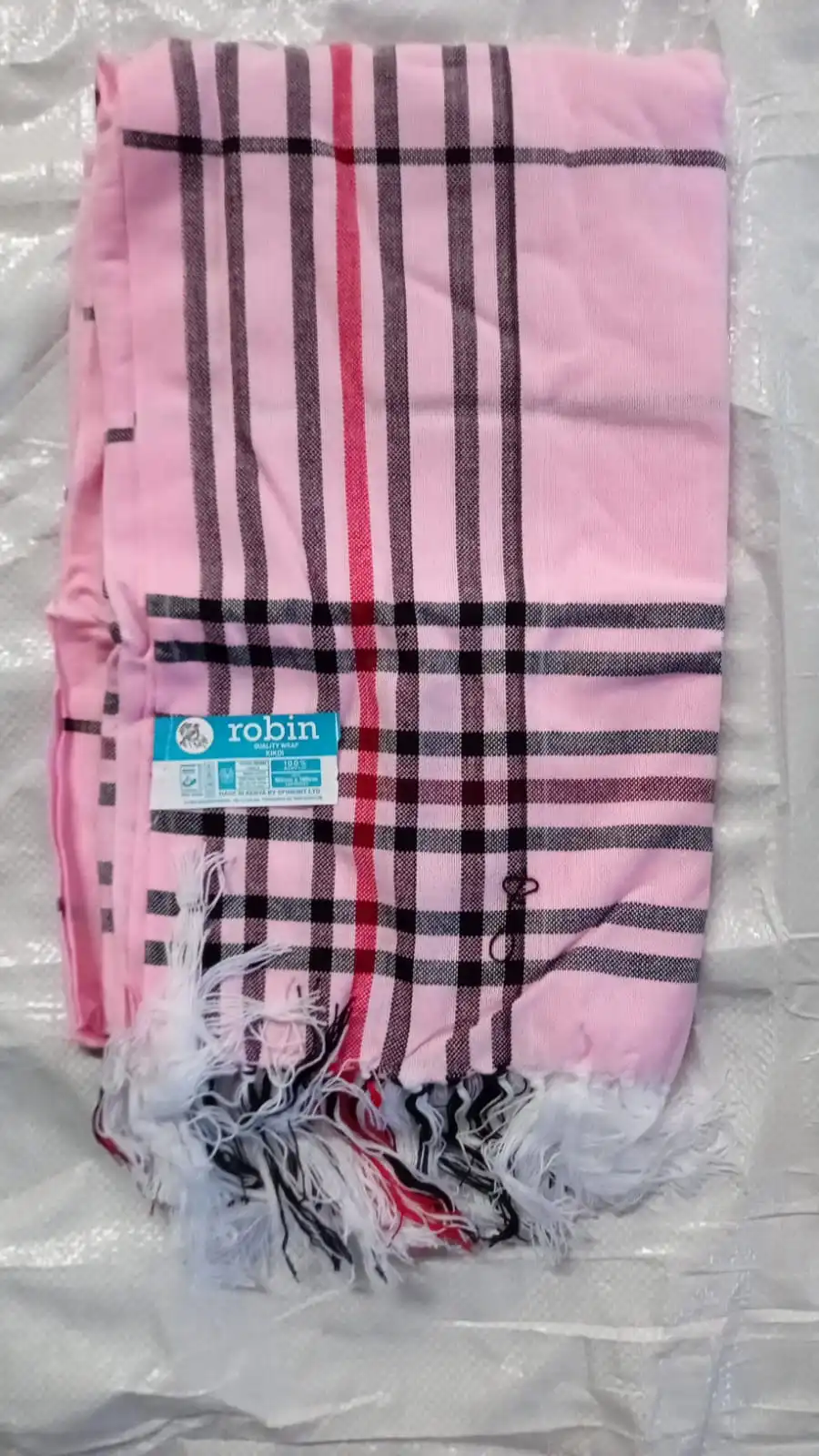 Pink Classic Checkered Kikoy