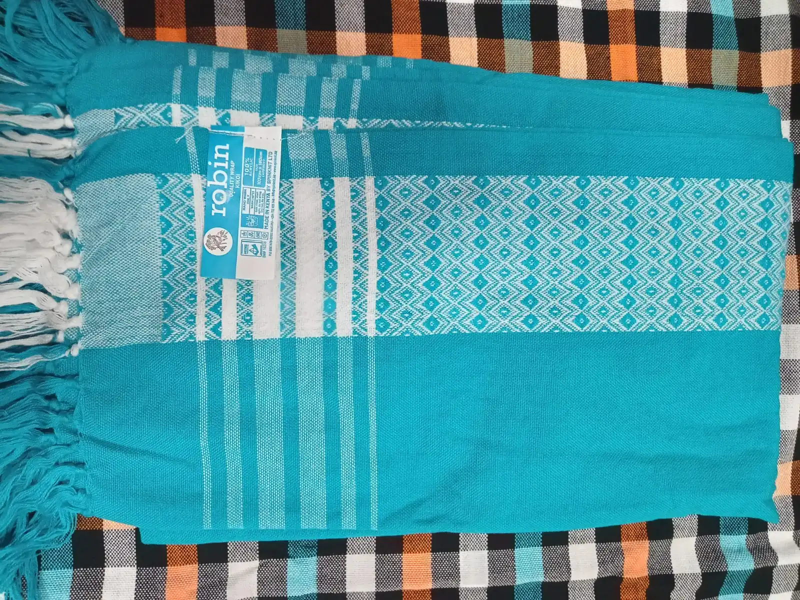 Turquoise Pattern Kikoy